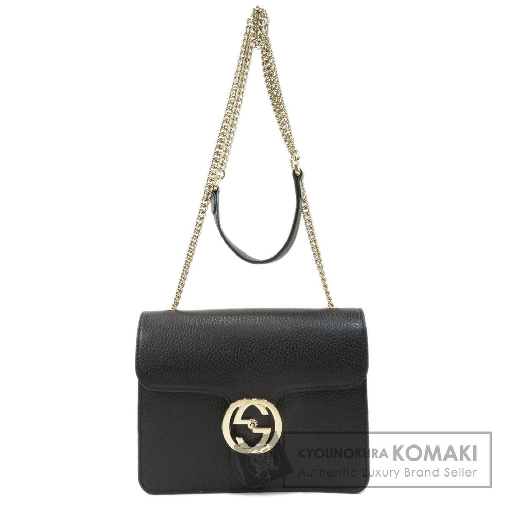 Gucci Interlocking GG Shoulder Bag Leather